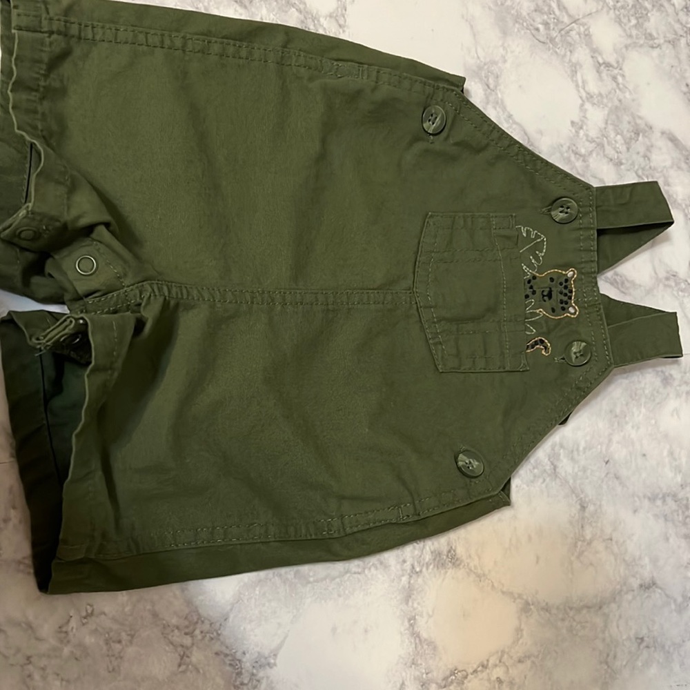 Carters Green Overalls